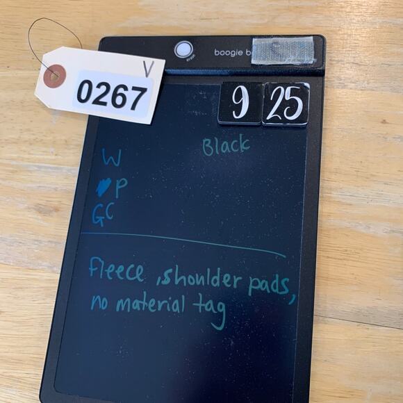 Saks Fifth Avenue Peacoat Womens 10 Black Fleece Shoulder Pads Outerwear Blazer - Picture 11 of 12